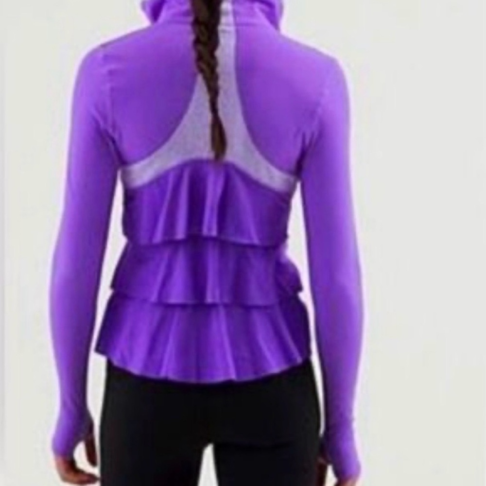 lululemon Yogi Dance ruffled long sleeve jacket